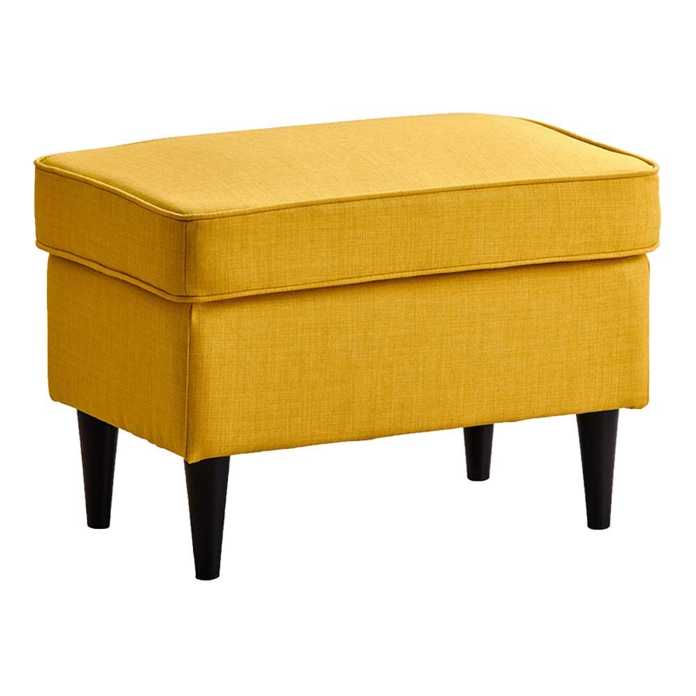 Tabouret pouf rembourré avec revêtement en tissu doux lavable 60x40