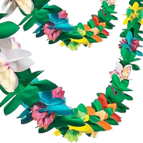 10ft Tropical Girande Party Decorations, Multicoloured Fabric Paper Hibiscus Flower Summer Banner for Birthday Beach Theme Luau Moana Hawaiian Party Supplies Jungle Decor 10ft Tropical Girande Party Decorations, Multicoloured Fabric Paper Hibiscus Flower Summer Banner for Birthday Beach Theme Luau Moana Hawaiian Party Supplies Jungle Decor
