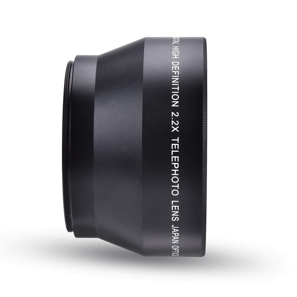 Yctze Lentille de caméra, Extenseur de lentille de caméra 67MM 2.2X Téléconvertisseur de caméra Téléobjectif Universel pour appareils Photo Reflex et appareils Photo numériques