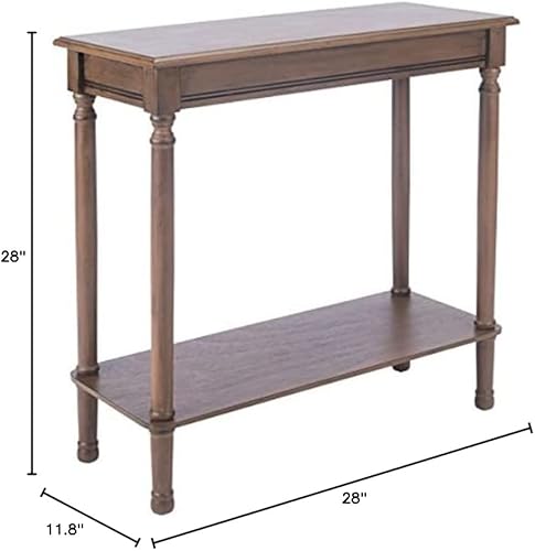 Miniatura 9 de Safavieh Home Collection Tinsley - Mesa consola rectangular con estante inferior marrón