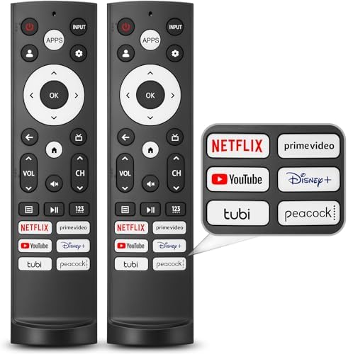 【Pack of 2】 Replacement Remote for Hisense-Google-Smart TV,Compatible for Hisense UHD 4K ULED Smart TVs