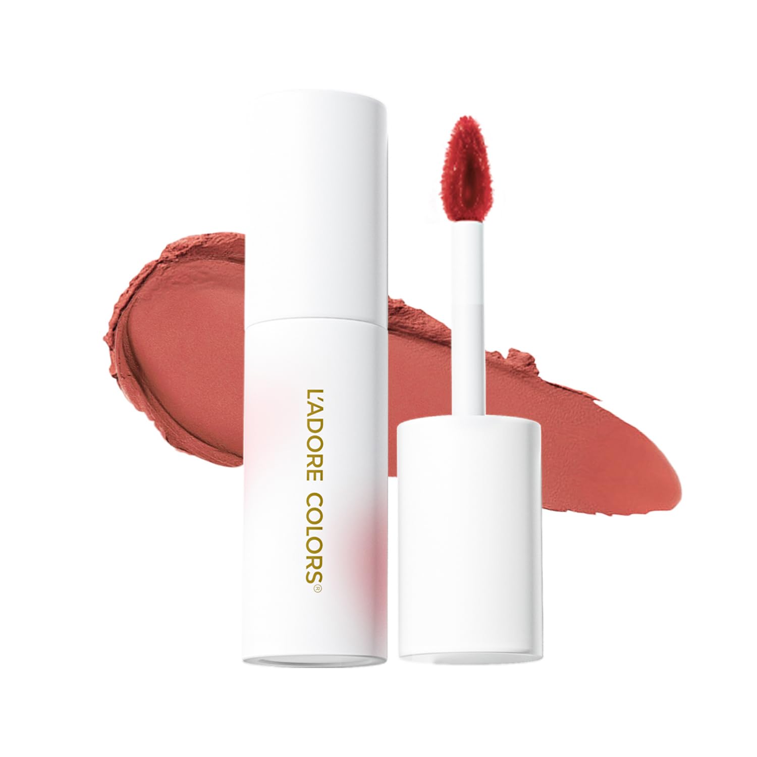 L'ADORE COLORS Souffle Lip Mud ラドレカラー スフレマットリップ (513 Lychee Black Tea)