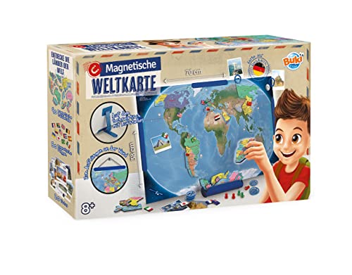 Planisphère Magnétique Buki décoration de chambre enfant pour apprendre le monde en allemand