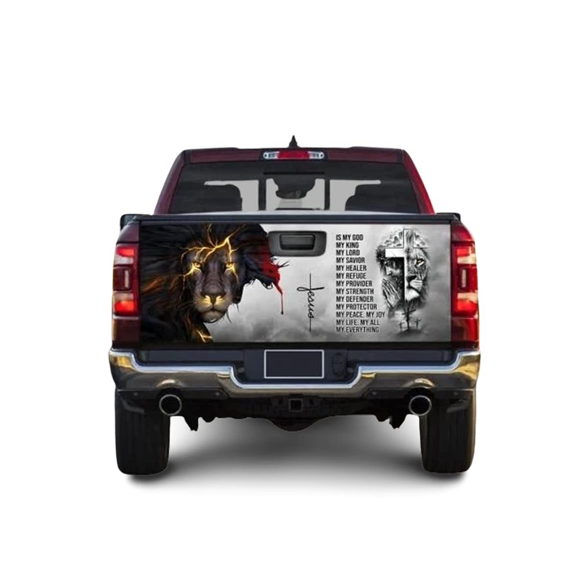 Buy Lion King Jesus is My God Car Decal Christ Truck Tailgate Decal