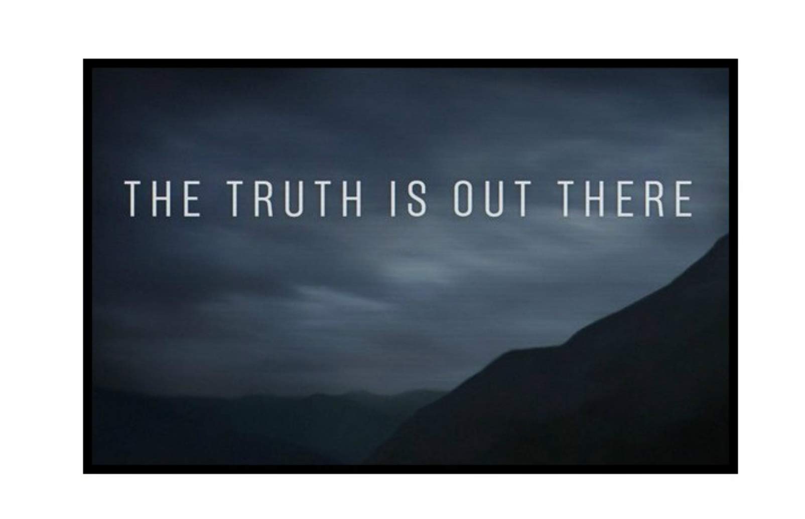 Truth is Out There Decorative Car Truck Decal Window Sticker Vinyl Die-Cut Vacation Travel Souvenir X-File Unexplained Mysteries Space Ship UFO Flying Saucer Cryptid Sasquatch