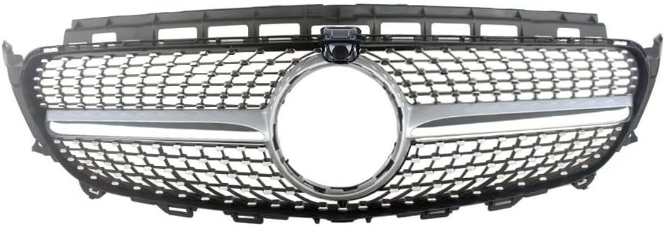 Compatible for Mercedes Benz E-Class W213 2016-2019 GTR AMG Front Racing Grill Billet Bumper Grille Upper Cover(Grass Green)