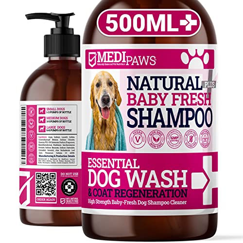 MediPaws Shampoo for Dogs 1000ml, Babyfresh Shampoo
