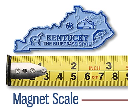 Imán decorativo pequeño Kentucky de caucho miniatura 2