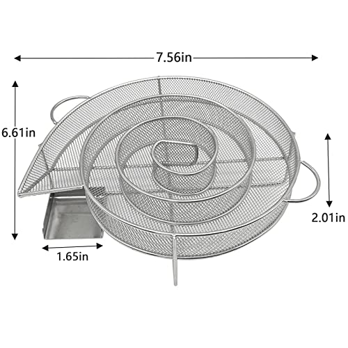 Cold Smoke Generator For Bbq Bacon Fish Salmon Meat Dust Hot And Smoking Salmon Meat Burn Smoker Tools Bacon Meat Fish (Round) #TOP1