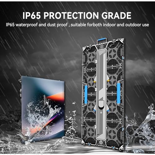 Image of P3.91 Indoor LED Display Screen with Flight Case, 3840Hz High Refresh Rate LED Video Wall Panel, Aluminum Cabinet, Easy Setup for Stage Events, Trade Shows, Conferences and Rental Use (107.64 sq.ft.)