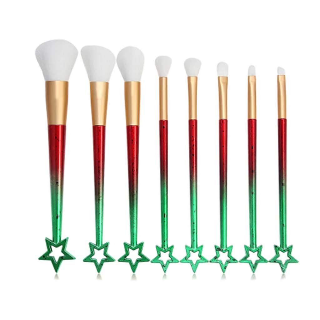 8 szt. Zestaw pędzli do makijażu Cień do powiek Blush Lip Power Brwi Miękki pędzel Zestaw akcesoriów do makijażu (kolor: C) (A)
