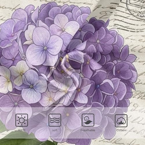 Cotton Girls Underwear Toddlers Purple Hydrangea Flower Leaves Girl Panties Cute Durable Briefs Underpants 2t3