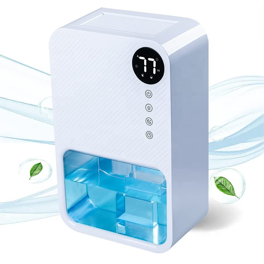 24x7 eMall Electric Dehumidifier For Small Rooms And Offices, 1100ML Tank With LCD Display And 7 Ambient Lights, Auto Shut Off Dehumidifier White - 22.5cm x 15cm x 11cm-image-15