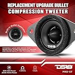 DS18 PRO-ST OEM Subaru/Toyota Upgrade Bullet Compression Tweeters with Crossovers 1.9" - Car OEM Tweeter Upgrade Kit for Many Subaru/Toyota Models - Replacement for H631SFJ101 and H631SFJ100 (Pair) - Image 2