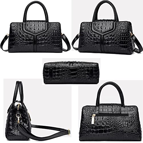 Bolso de mano para mujer ZiMing patrón cocodrilo en cuero sintético miniatura 7