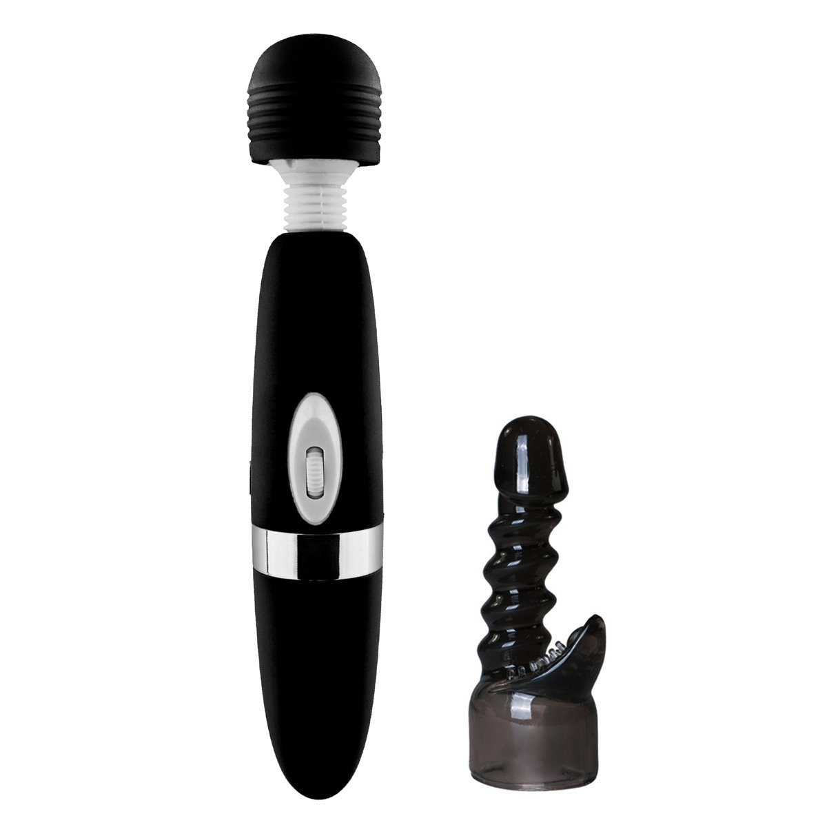 Magic Wand Massagestab - Stärkste Vibrationskraft bei Muskelschmerzen und zur Erholung - 12000 1/min. Stufenlos - Schwarz