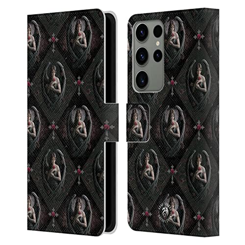 Carcasa tipo libro Samsung Galaxy S23 Ultra 5G Anne Stokes rosas protectora de cuero