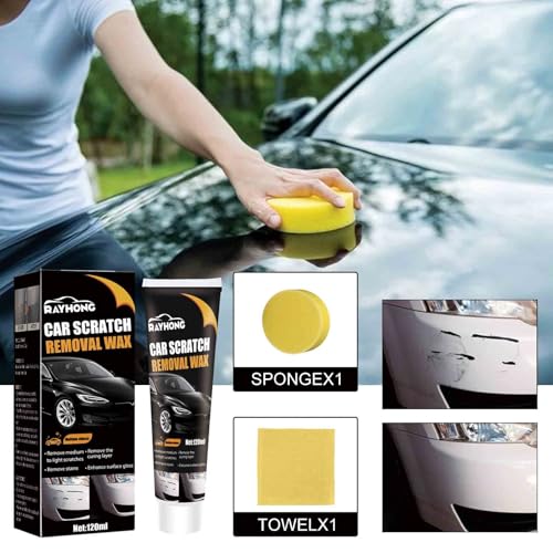 Cera para Reparar Rayones de Auto 120 ml Kit miniatura 6