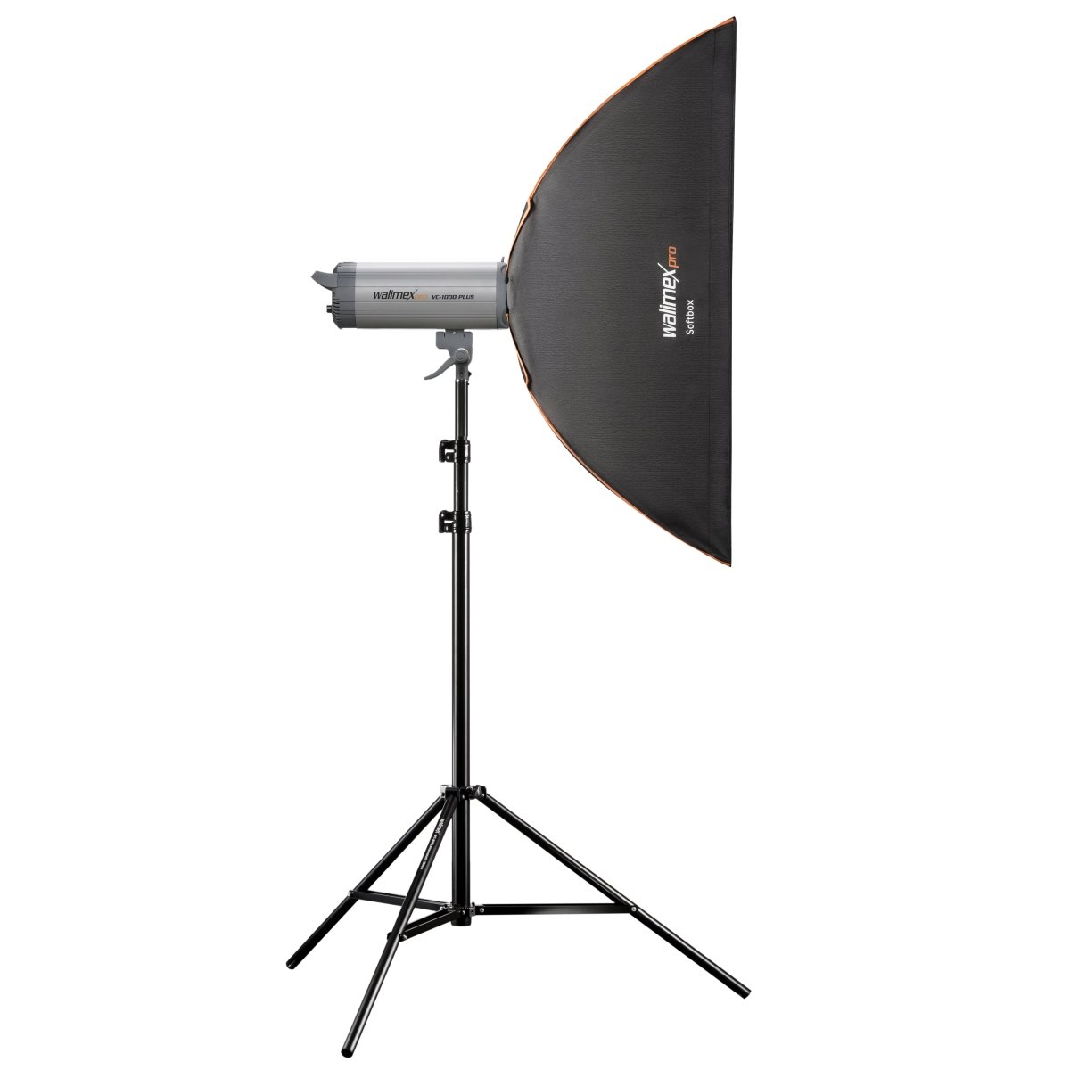 Walimex Pro Softbox Plus Boîte à lumière pour Multiblitz V 22 x 90 cm Orange Line