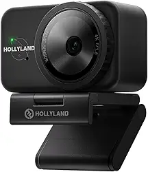 Hollyland Lyra Webcam UHD 4K para PC/Mac, Sensor de 1/1.5", Enquadramento Automático, Foco PDAF, Câmera para Live Streaming, Videochamadas e Jogos, Compatível com Zoom, Teams, Twitch