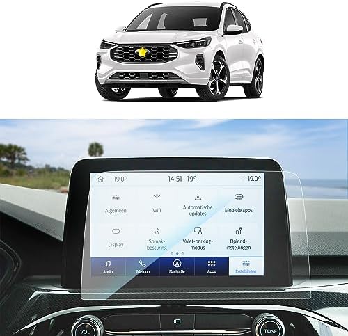 SKTU for 2023 2024 Ford Escape Screen Protector for 2023 2024 Ford Escape Active/ST-Line/ST-Line Select Screen Protector 2023 2024 Escape 8 Inch Navigation Display 2023 2024 Escape Accessories Tempered Glass 9H Hardness HD Clear LCD GPS Screen Protective Film for 2023 2024 Ford Escape Active/ST-Line/ST-Line Select