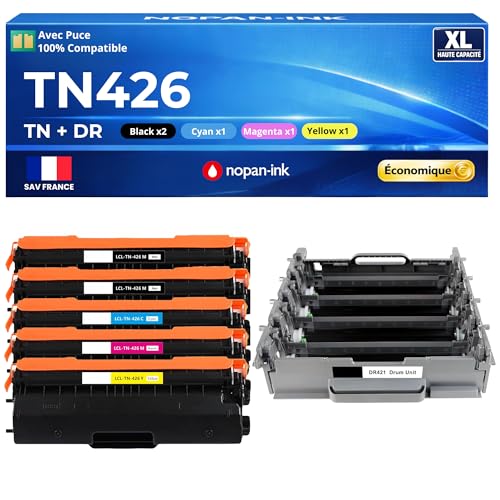 Kit TN426 et DR-421CL compatible Brother MFC-L8690CDW pour stopper les textes flous