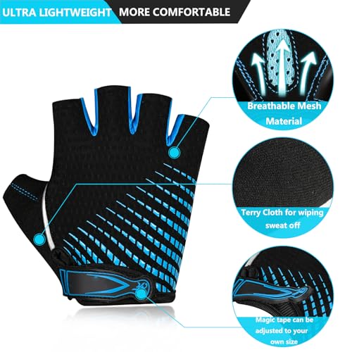 BIKINGMOREOK Bike Cycling Gloves for Men Women,Non-Slip