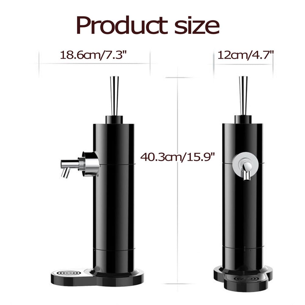 ultrasónico Dispensador de Cerveza, Maquina De espumante De Cerveza, Dispensador Grifo De Cerveza para Latas, Regalo para Los Amantes De La Cerveza,Negro