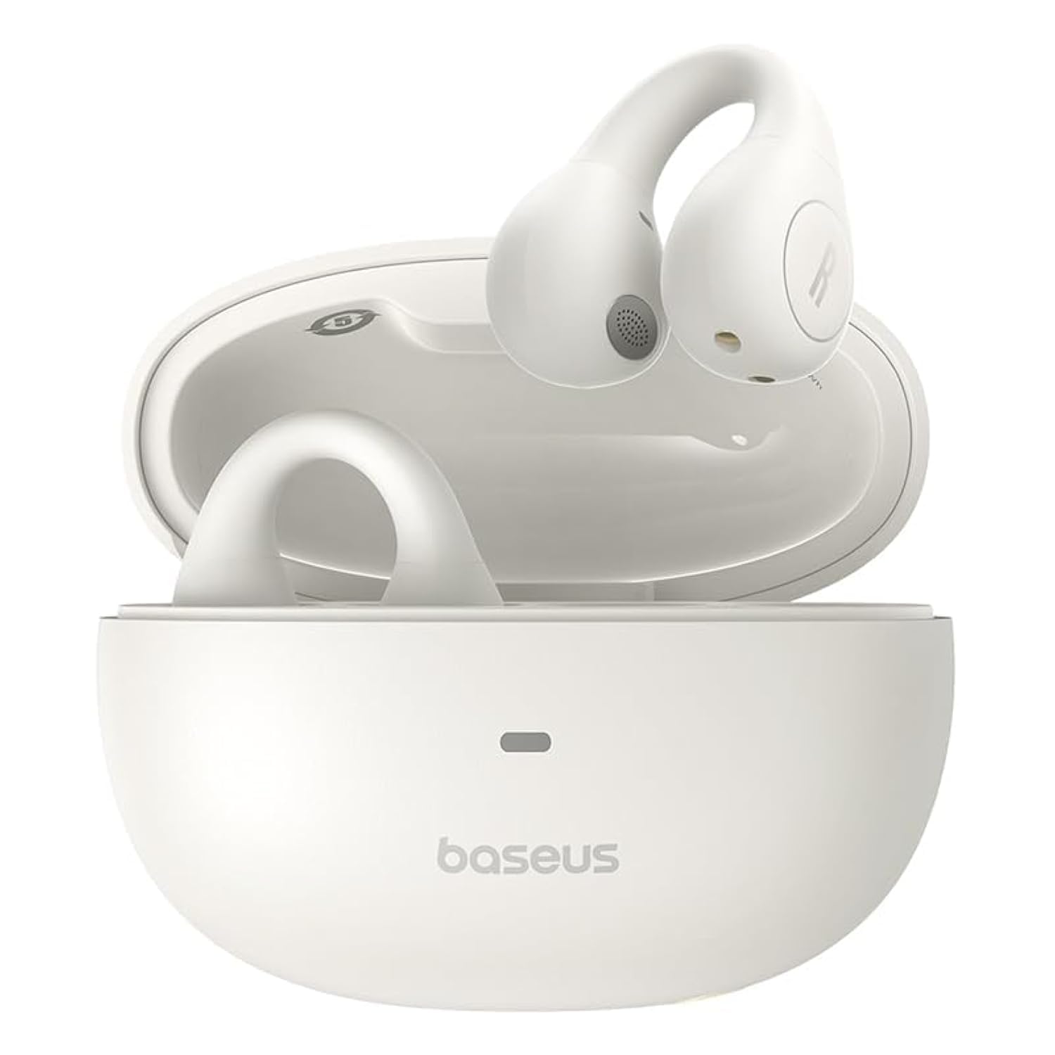 BaseusAirGo AS01 Clip-On Open-Ear Earphones, Wireless Earbuds, Bluetooth 5.3 Sports Earbuds Innovative Ear Clip On Earphones for Running, Compatible with iPhone & Android