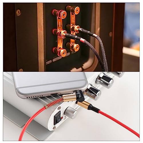 Cable auxiliar 3.5mm macho a macho 1m rojo miniatura 5