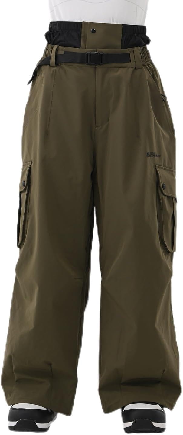 Snowboard Pants for Women Men Baggy Ski Pants Snow Loose Warm Insulated Winterproof Waterproof