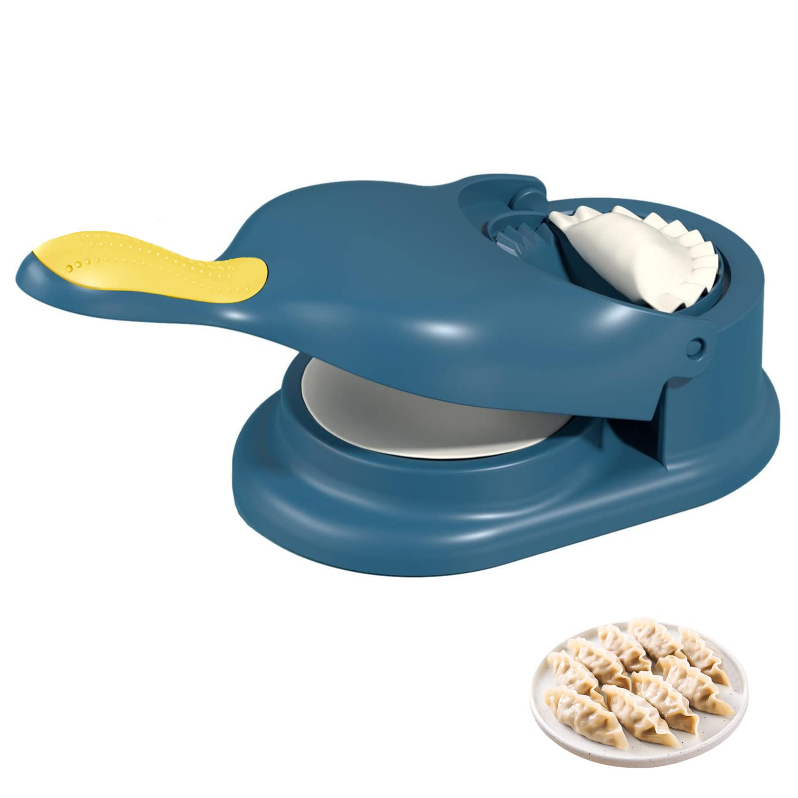 2 In 1 Dumpling Maker,Press Molds Set Manual Tortilla Press, Manual Dumpling Maker Mould,Multi-functional DIY Kitchen Tools , a Great Kitchen Companion (Blue)