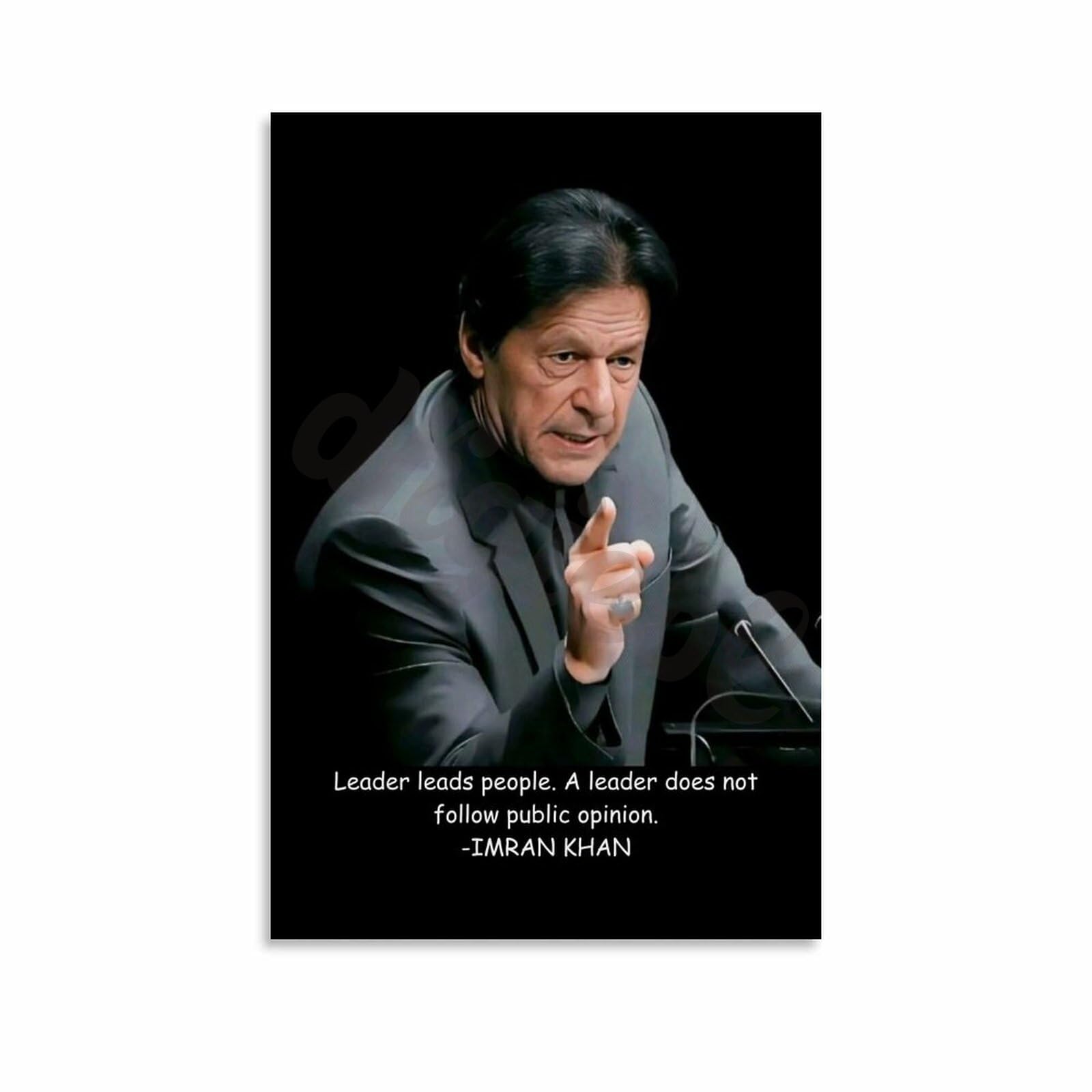Pakistani Politician Imran Khan Motivational Quotes Poster (3) Canvas Painting Posters And Prints Wall Art for Living Room Bedroom Decor 12x18inch(30x45cm) Unframe-style