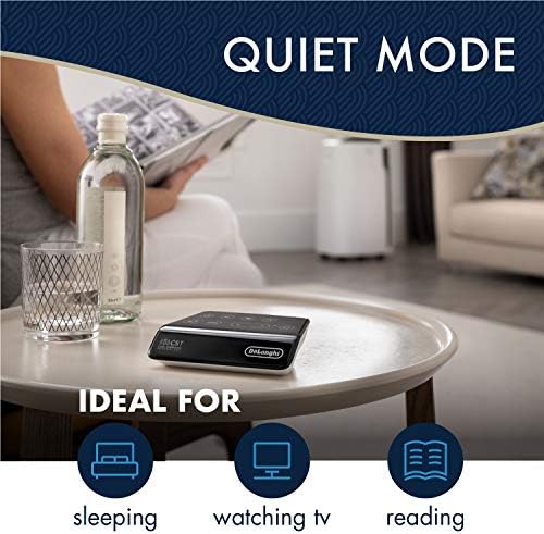 DeLonghi Portable Air Conditioner 14,000 BTU,cool extra large rooms up to 700 sqft,remote,energy saving mode,extremely quiet,dehumidifier,fan,programmable,window venting kit,AC Unit for room,EX390LVYN — view 3