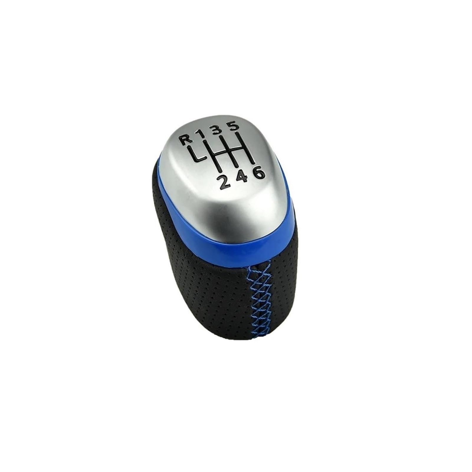 Uifcog Blue Gear Shifter Knob For Kadjar For Talisman 2015-2022 Car Manual 6 Speed Gear Shift Knob Interior Decorate(Blue)