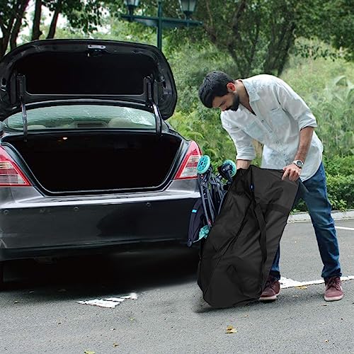 Image of COOLBEBE 36-Inch Large Travel Duffle Bag, 100L Heavy Duty Luggage for Sports Equipment, Camping & Moving, Water Resistant, Black