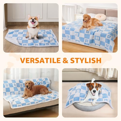LOOBANI Cobertor de cama impermeável para cães: cobertor líquido à prova de xixi para sofá de cama,