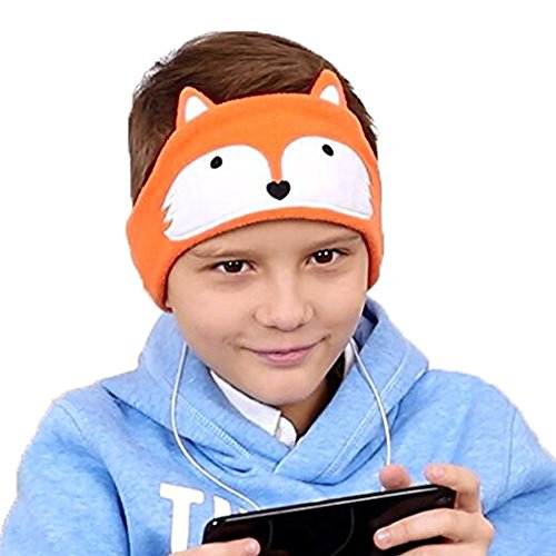 FIRIK Kids Headphones Volume Limited Soft Children Fleece Headband Size Adjustable Toddler Headphones