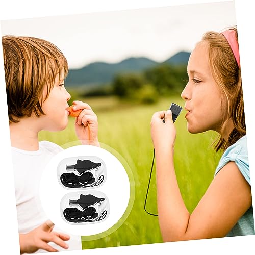 2 silbatos de supervivencia de acero inoxidable para entrenamiento deportivo miniatura 2