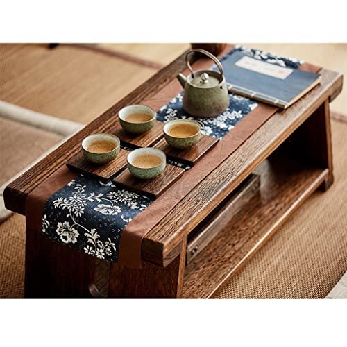 Table basse rétro en bois de style japonais meuble tatami bas aux finitions soignées