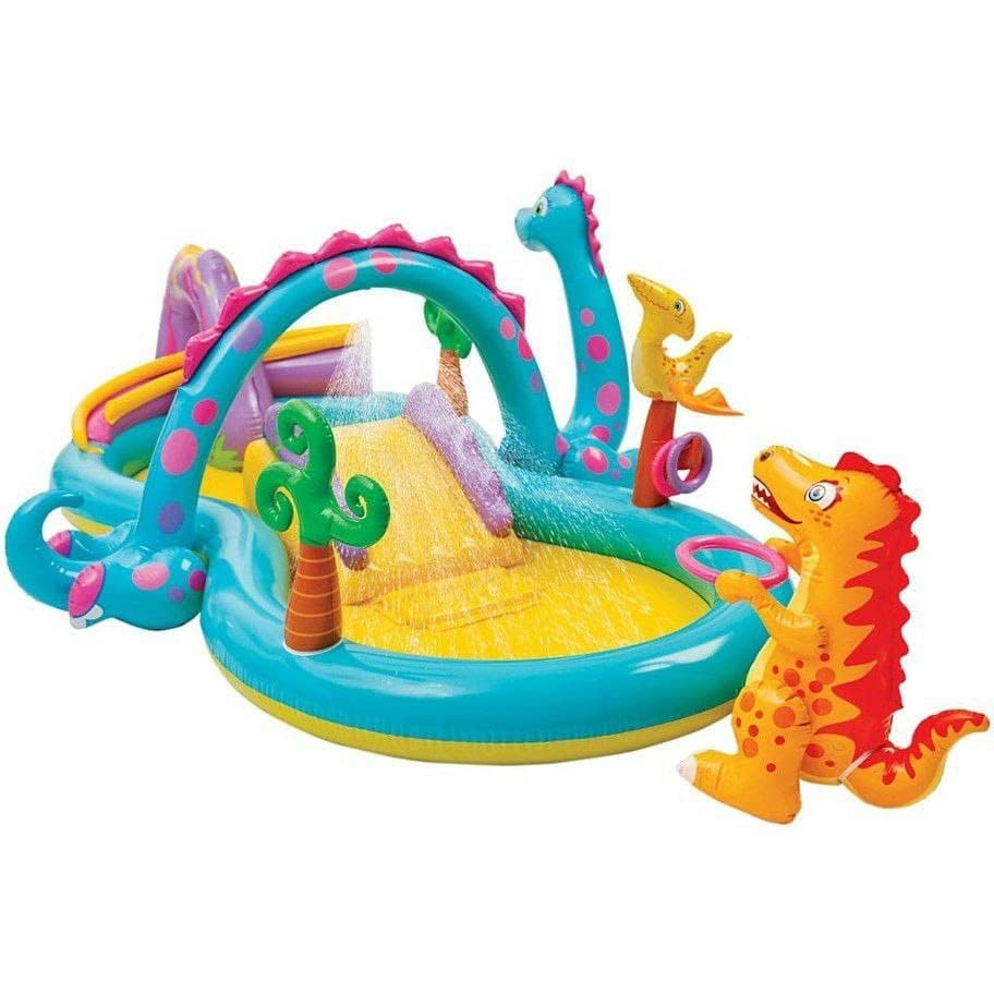 Inflatable Bath Tubs with Water Spray for Adults Spa Sliding Swimming Pool Bath Pool Swimming Bath Tub Kids (DINOLAND IINFLATABLE Pay Center)-image-10