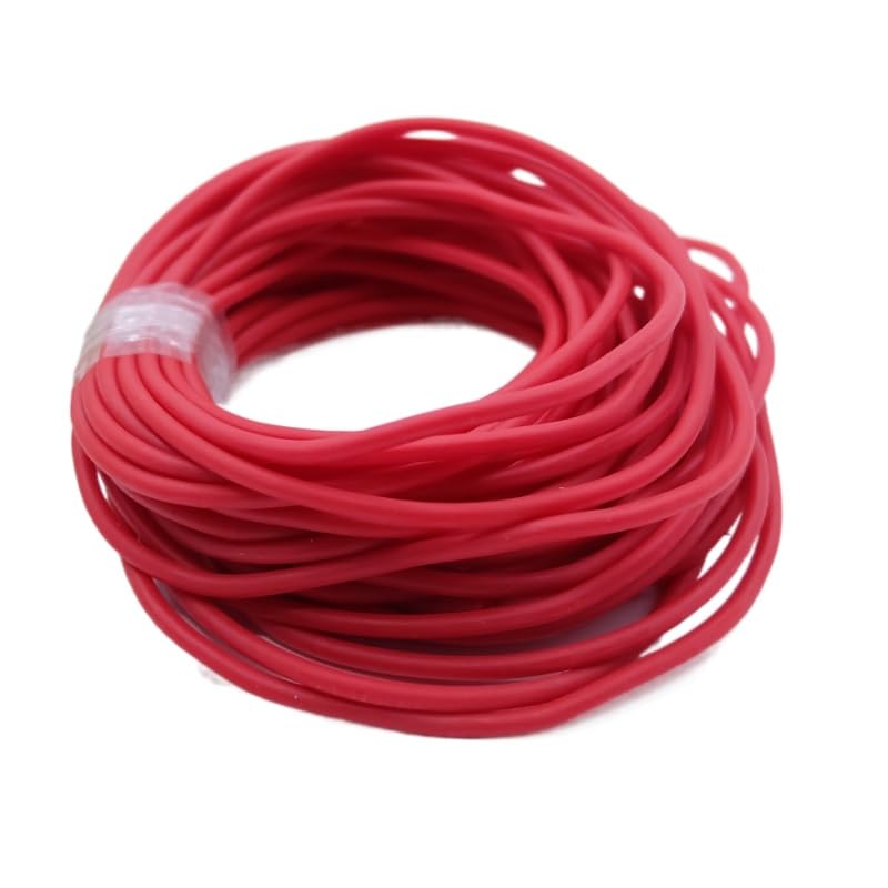 flexiable rubber Natural Latex Rubber Hoses 2mm to 17 mm ID x OD High Resilient Elastic Tube drain elastic (Color : Red, Size : 2mm x 5mm)