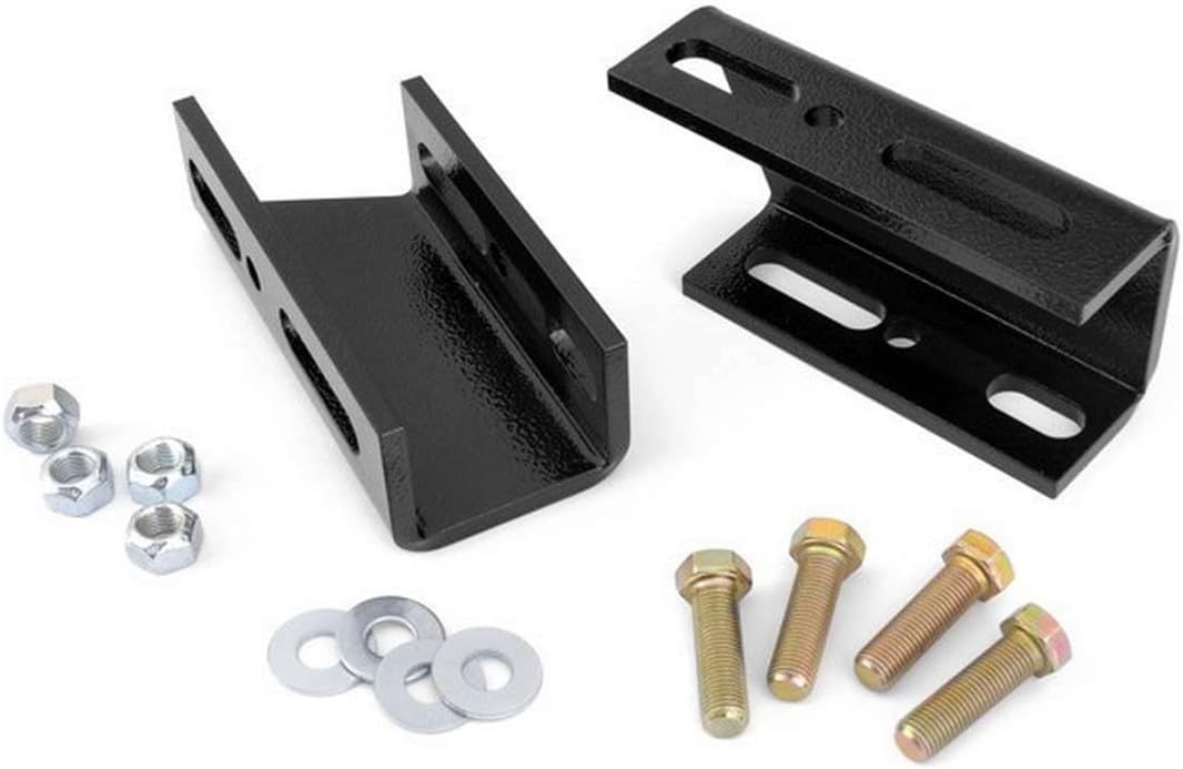 Rough Country Front Sway Bar Drop Brackets for 67-87 Chevy/GMC C10/K10-1019,Black
