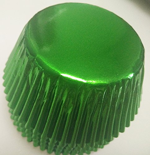 Green Foil Metallic Muffin Cupcake Liners Paper case Baking Cups 500 pcs,Standard Size