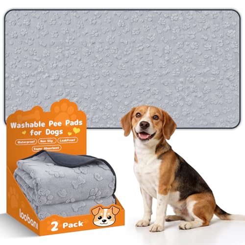 Image of LOOBANI Reusable Pee Pads for Dogs Extra Large,36 inchx72 inch, Gray