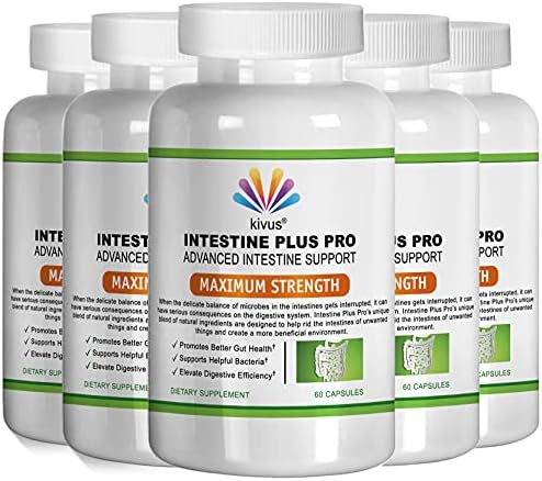 Intestine Plus Pro Intestine Support with Premium Ingredients – 5 Bottle Pack Intestine Plus Pro Intestine Support with Premium Ingredients – 5 Bottle Pack