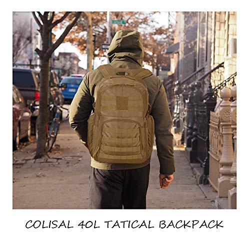 Colisal Zanio Militare 40L & 25L Zanio Tattico per...