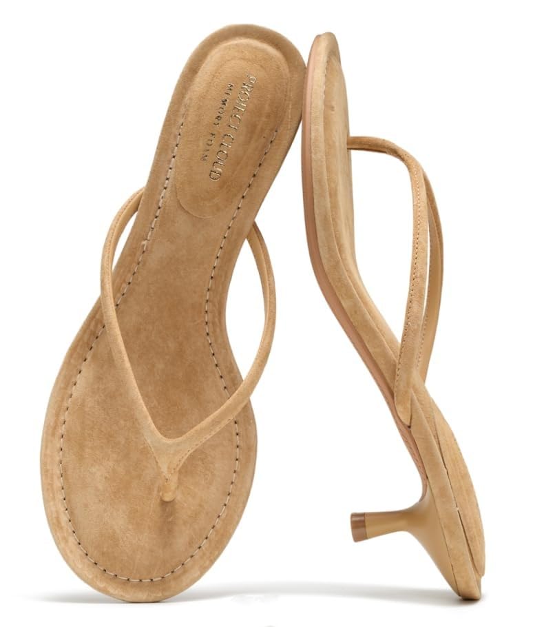 Project Cloud 100% Genuine Leather Kitten Heels for Women Footwear -...