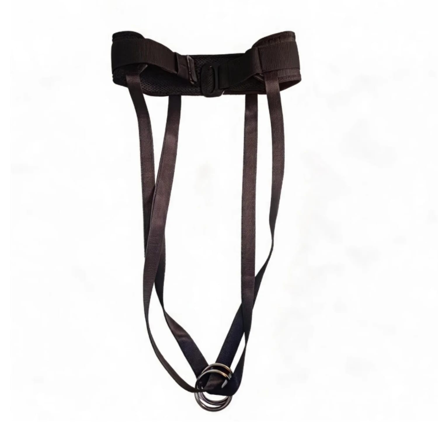 Adjustable Pelvic Support Belt Padded Pelvic Belt with Metal Rings Strap-Based SI Joint Brace Supportive for Yogis, Pilates Practitioners, Mindful Stretching, Stretching, Black|Yoga Straps|Sp-image-44