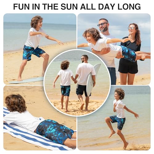 Image of Kanu Surf Boys' Terrapin Turtle Quick Dry Beach Board Shorts Swim Trunk